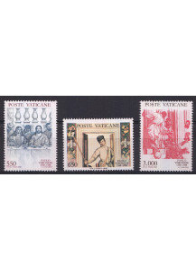 1988 Vaticano 4° Centenario Morte Paolo Caliari Il Veronese serie 3 Valori Sassone 840-2